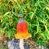 Ceramic Mushrooms Tinkling Toadstools for Garden Decor