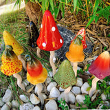 Ceramic Mushrooms Tinkling Toadstools for Garden Decor