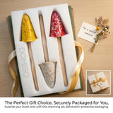 3 Pack Tinkling Toadstools Ceramic Mushrooms for Garden Decor