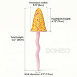 3 Pack Tinkling Toadstools Ceramic Mushrooms for Garden Decor