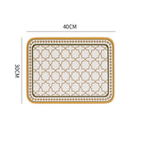Leather Placemats Set of 4 -PU Table Mats - Waterproof - Wipe Clean - Heat Resistant - Anti Slip Dining Table Place Mats, Suitable for Indoor & Outdoor Use