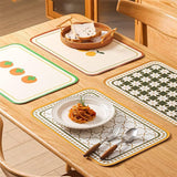 Leather Placemats Set of 4 -PU Table Mats - Waterproof - Wipe Clean - Heat Resistant - Anti Slip Dining Table Place Mats, Suitable for Indoor & Outdoor Use