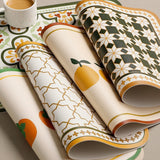 Leather Placemats Set of 4 -PU Table Mats - Waterproof - Wipe Clean - Heat Resistant - Anti Slip Dining Table Place Mats, Suitable for Indoor & Outdoor Use