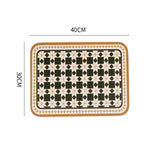 Leather Placemats Set of 4 -PU Table Mats - Waterproof - Wipe Clean - Heat Resistant - Anti Slip Dining Table Place Mats, Suitable for Indoor & Outdoor Use