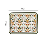 Leather Placemats Set of 4 -PU Table Mats - Waterproof - Wipe Clean - Heat Resistant - Anti Slip Dining Table Place Mats, Suitable for Indoor & Outdoor Use