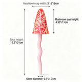 3 Pack Tinkling Toadstools Ceramic Mushrooms for Garden Decor
