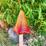 Ceramic Mushrooms Tinkling Toadstools for Garden Decor