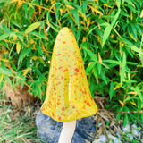 Ceramic Mushrooms Tinkling Toadstools for Garden Decor