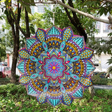 3D Wind Spinner 3D Animation Wind Spinner Metal Wind Chimes Metal Art Geometric Pattern Hanging Wind Spinner