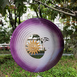 3D Wind Spinner 3D Animation Wind Spinner Metal Wind Chimes Metal Art Geometric Pattern Hanging Wind Spinner