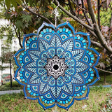 3D Wind Spinner 3D Animation Wind Spinner Metal Wind Chimes Metal Art Geometric Pattern Hanging Wind Spinner