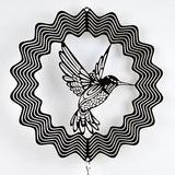 12 inch 3D Wind Spinner Smiling Face 3D Animation Wind Spinner Metal Wind Chimes