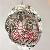 Turtle Stainless Steel 3D Stereo Rotating Indoor and Outdoor Wind-driven Decorative Crafts Gardening Balcony Windowsill Wind Chime Series