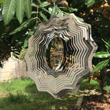 SS 3D Metal Wind Spinner Wind Chimes Home Decoration