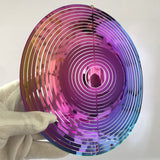 Round Wind Spinner Wind Turn 3D Metal Wind Spinner 3D Wind Chimes