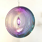 Round Wind Spinner Wind Turn 3D Metal Wind Spinner 3D Wind Chimes