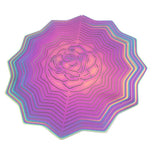 SS 3D Metal Wind Spinner Wind Chimes Home Decoration